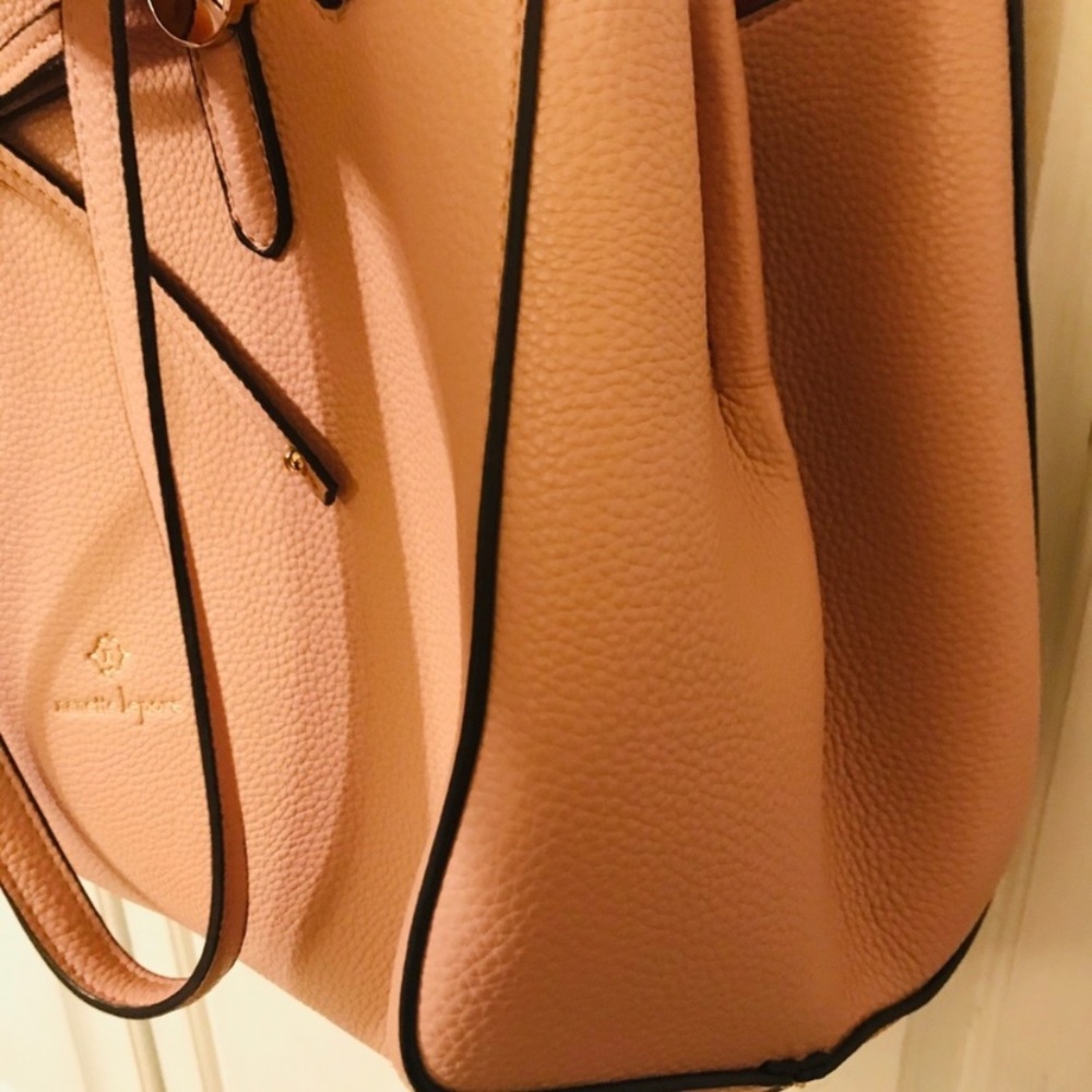 Nanette Lepore Pebbled Blush Pink Shoulder Bag - Picture 5 of 5